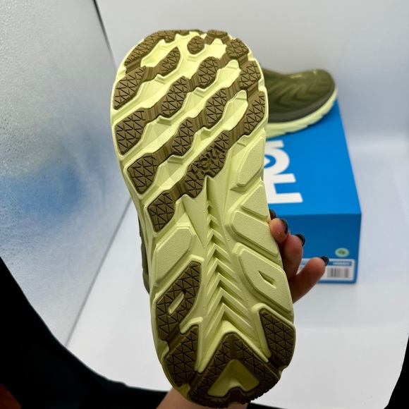 NWT Hoka Project Clifton Avocado Dark Citron Unisex Shoes ADCT Olive Green